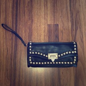 Black and Gold Wristlet
